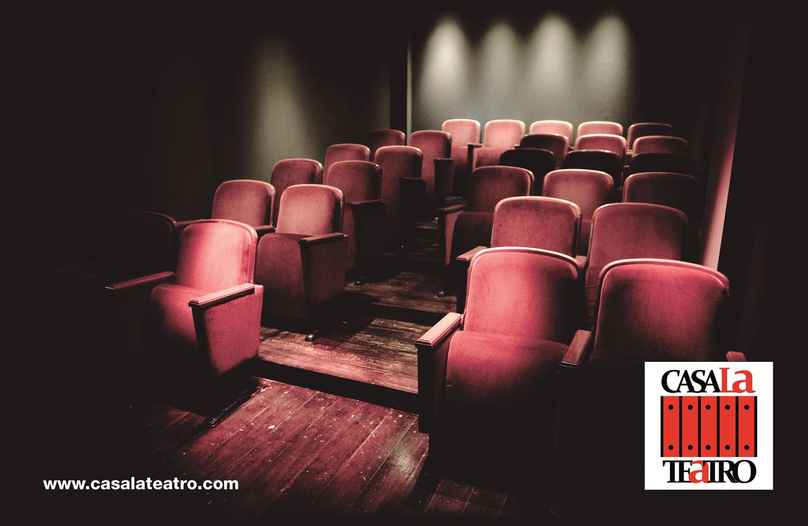 la sala de 28 butacas de CasaLa Teatro